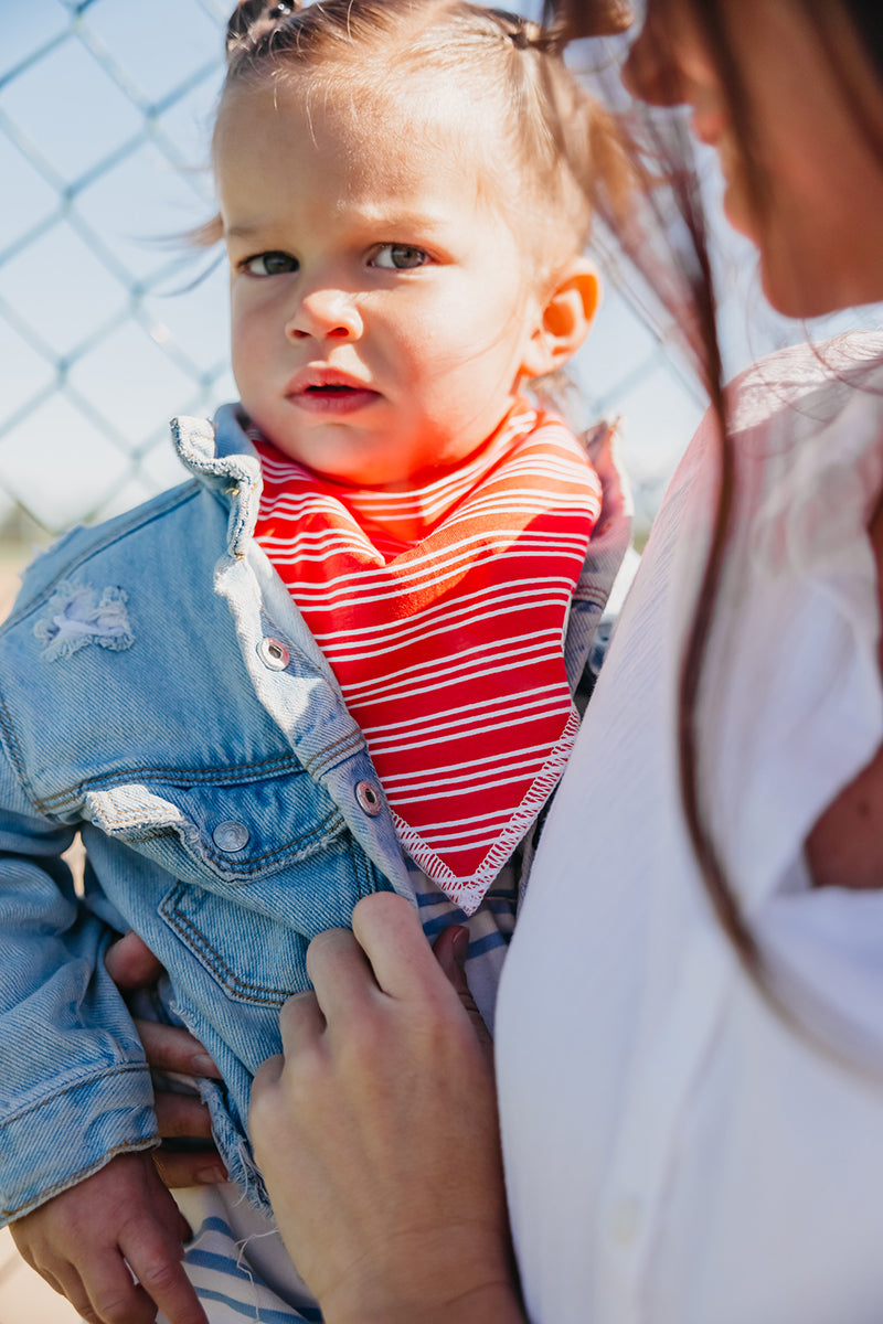 Copper Pearl Baby Bandana Bibs, 4 Pack - Slugger