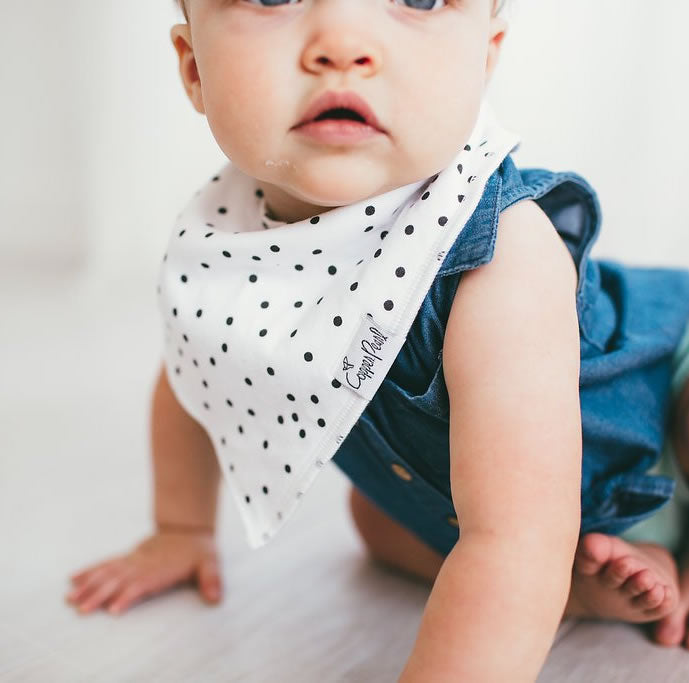 Copper Pearl Baby Bandana Bibs, 4 Pack - Willow