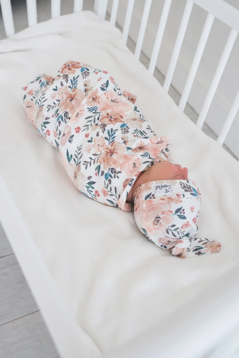 Copper Pearl Knit Swaddle Blanket - Autumn