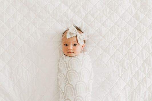 Copper Pearl Knit Swaddle Blanket - Bliss