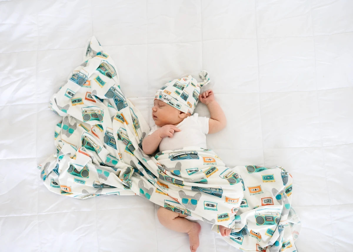 Copper Pearl Knit Swaddle Blanket - Bruno