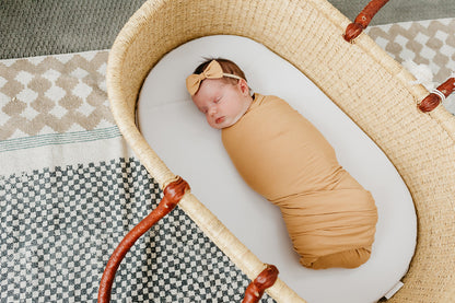 Copper Pearl Knit Swaddle Blanket - Dune