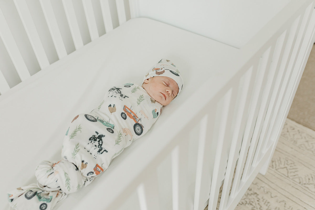 Copper Pearl Knit Swaddle Blanket - Jo