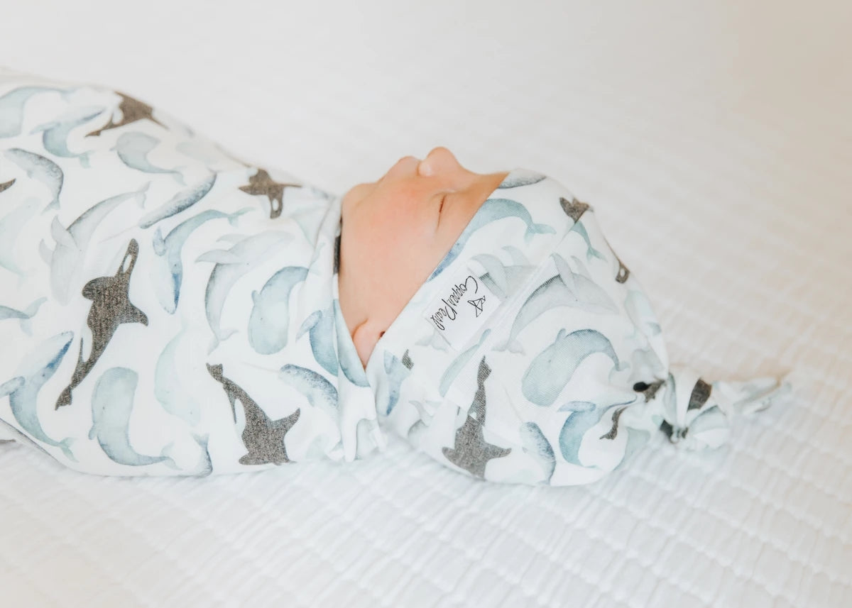 Copper Pearl Knit Swaddle Blanket - Kai