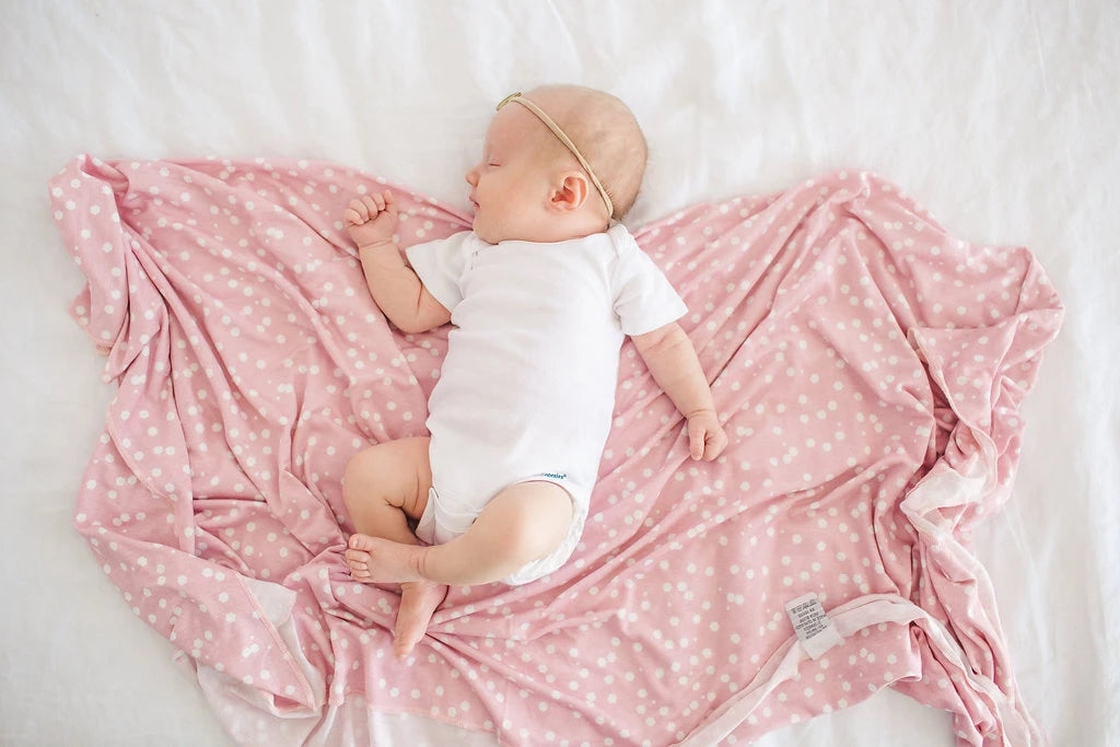 Copper Pearl Knit Swaddle Blanket - Lucy