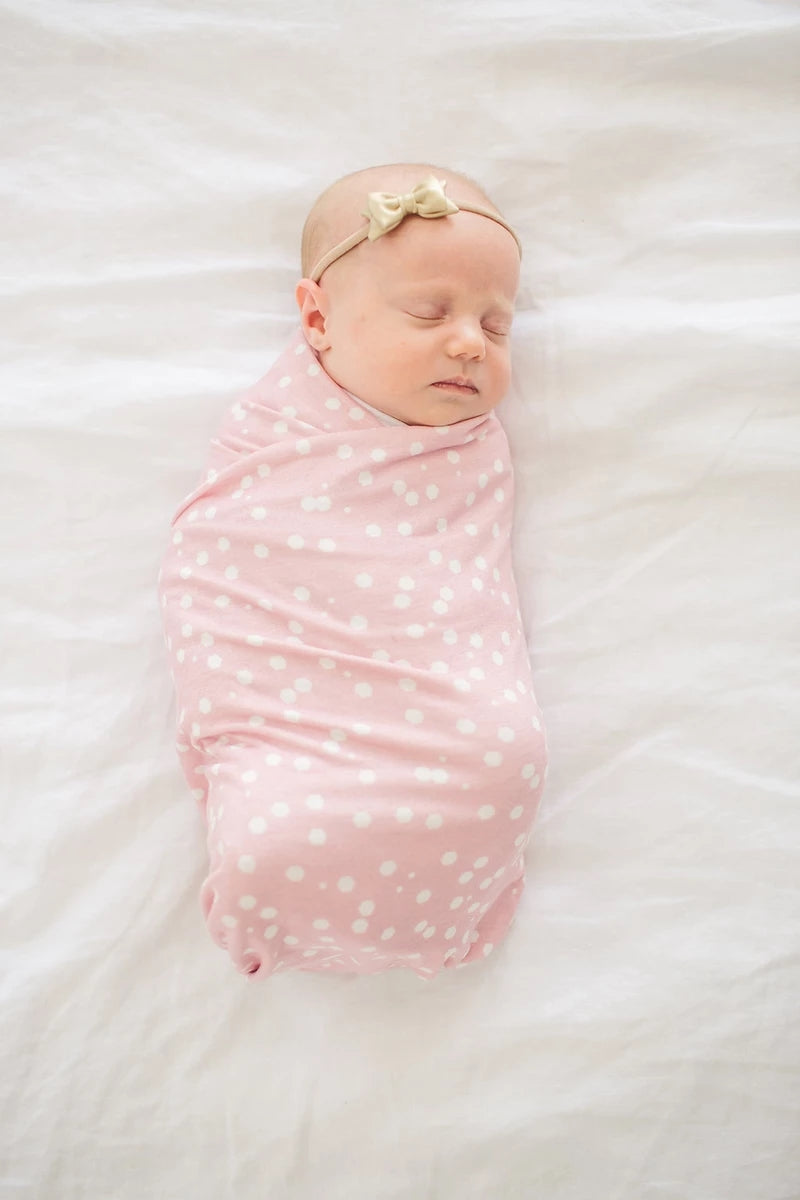 Copper Pearl Knit Swaddle Blanket - Lucy