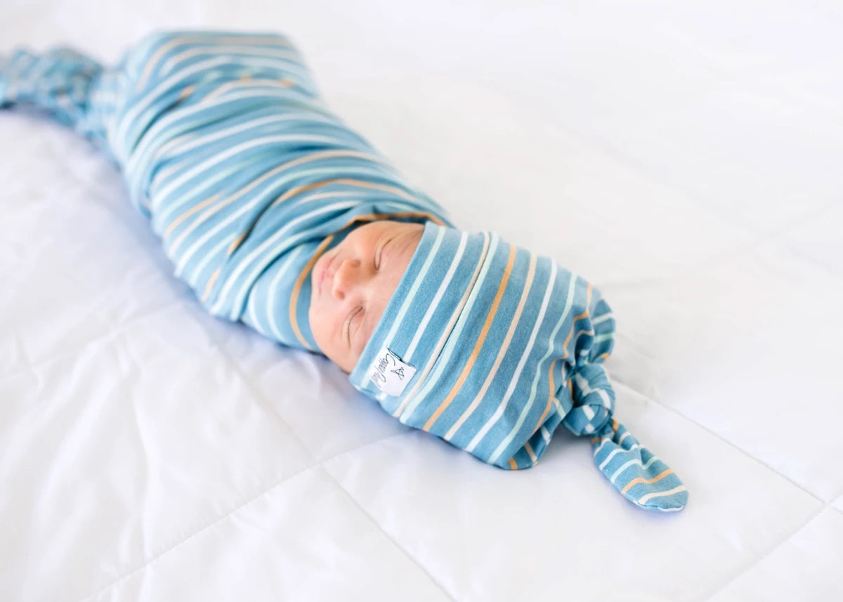 Copper Pearl Knit Swaddle Blanket - Milo