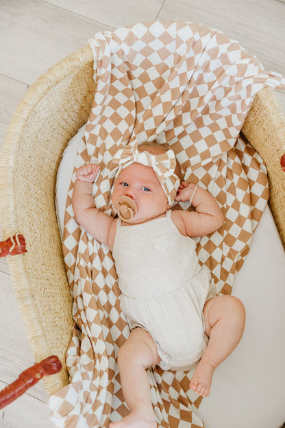 Copper Pearl Knit Swaddle Blanket - Rad