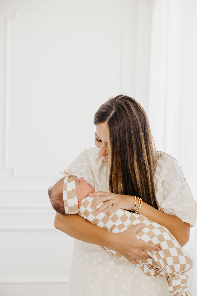 Copper Pearl Knit Swaddle Blanket - Rad