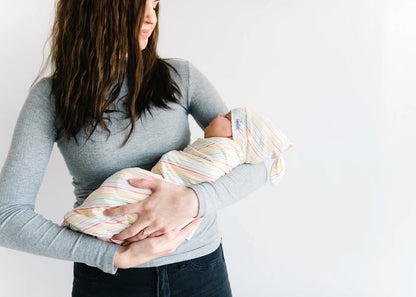 Copper Pearl Knit Swaddle Blanket - Rainee