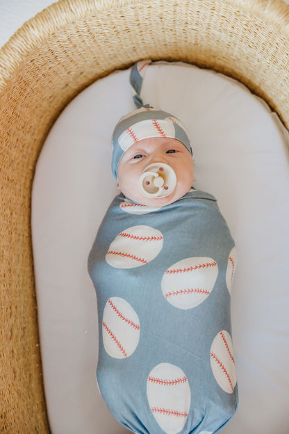 Copper Pearl Knit Swaddle Blanket - Slugger