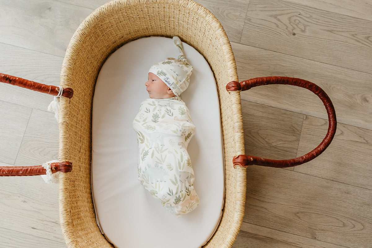 Copper Pearl Newborn Top Knot Hat - Rex