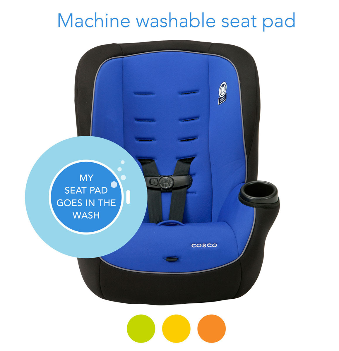 Cosco Onlook 2-in-1 Lightweight Convertible Car Seat - Vibrant Blue