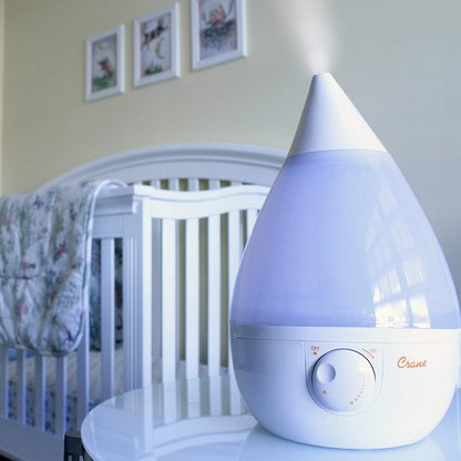 Crane Cool Mist Drop Shape Humidifier - White