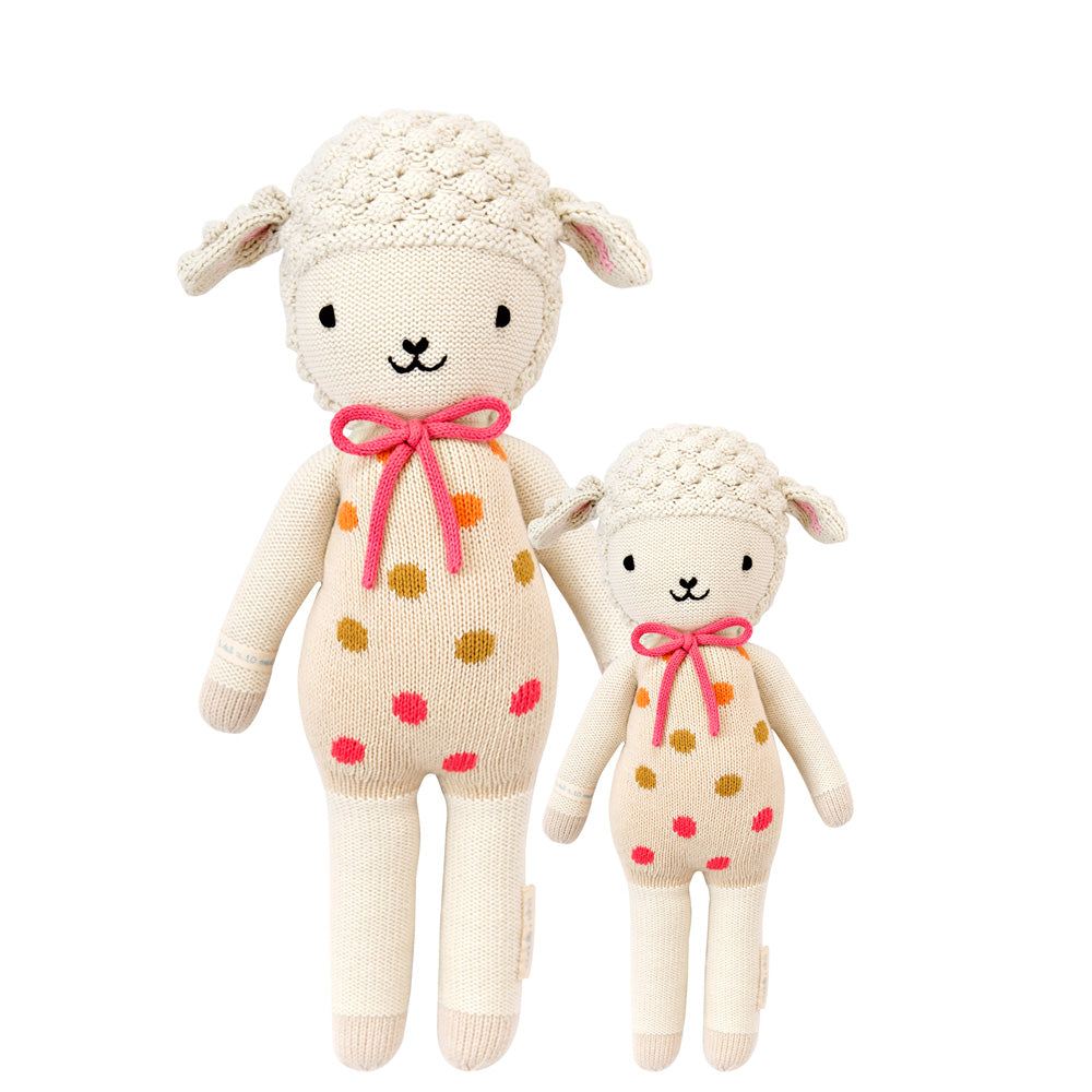 Cuddle+Kind Hand Knit Doll - Mini Lucy the Lamb, 13"