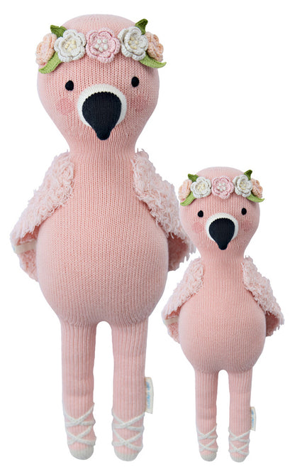 Cuddle+Kind Hand Knit Doll - Mini Penelope the Flamingo, 13"