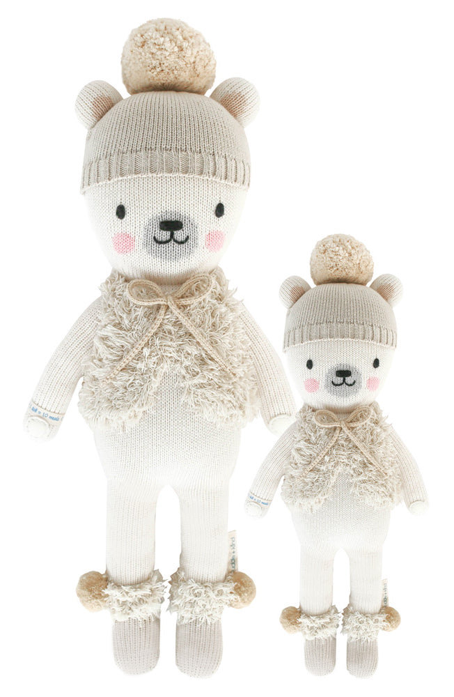 Cuddle+Kind Hand Knit Doll - Mini Stella the Polar Bear, 13"