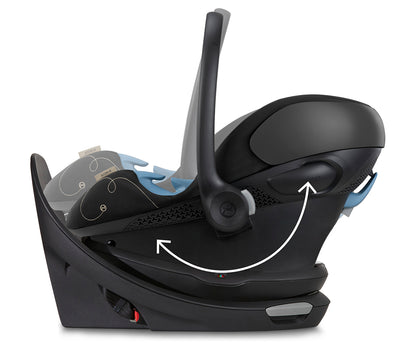 Cybex Aton G Swivel Infant Car Seat - Moon Black