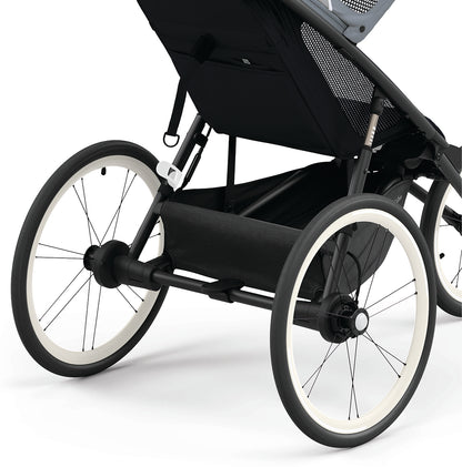 Cybex AVI Jogging Stroller Bundle - Black Frame + Bleached Sand Seat Pack