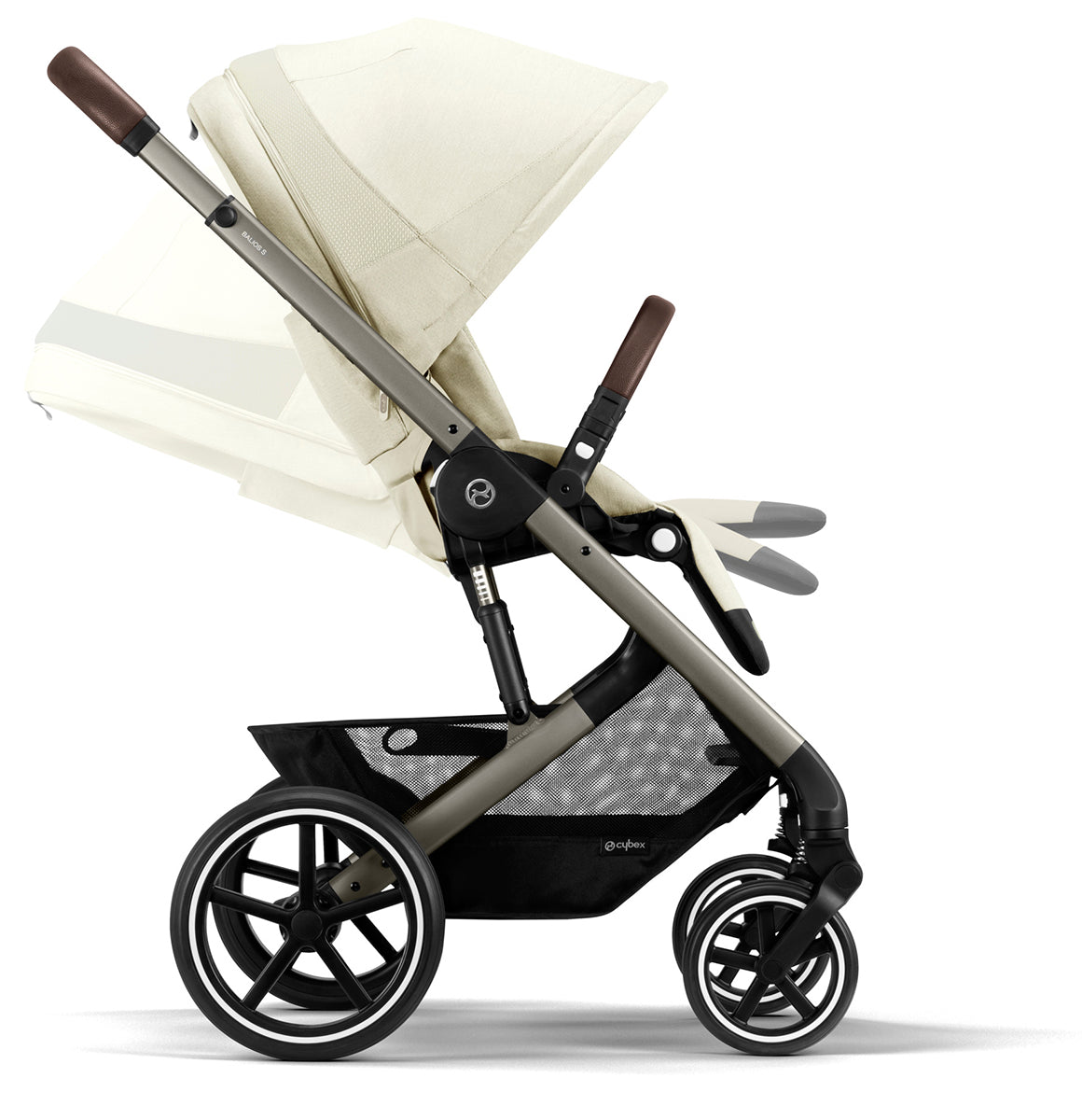 Cybex Balios S Lux 2 Stroller - Taupe Frame / Seashell Beige