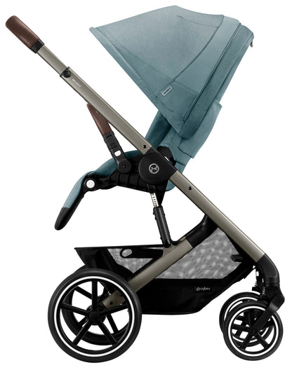 Cybex Balios S Lux 2 Stroller - Taupe Frame / Sky Blue