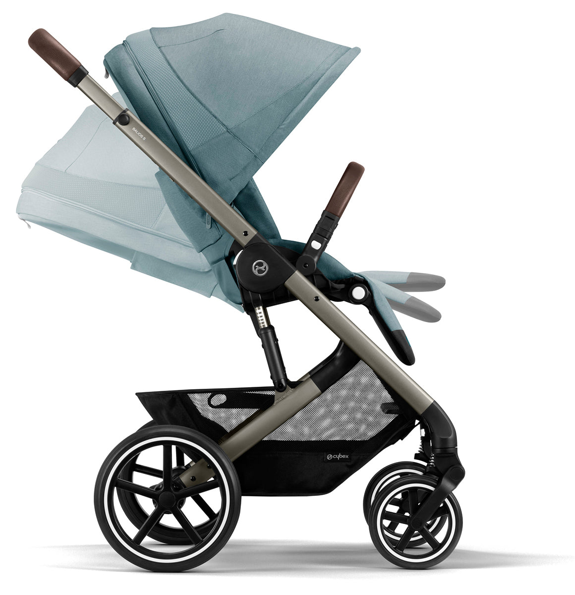 Cybex Balios S Lux 2 Stroller - Taupe Frame / Sky Blue