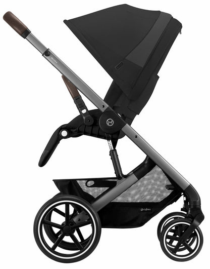 Cybex Balios S Lux + Aton G SensorSafe Travel System Bundle - Silver Frame / Lava Grey / Lava Grey