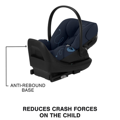 Cybex Cloud G Basic Comfort Extend Reclining Infant Car Seat with Anti-Rebound Bar - Ocean Blue