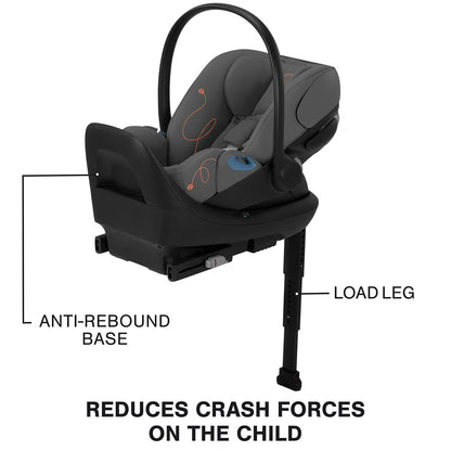 Cybex Cloud G Lux SensorSafe Comfort Extend Reclining Infant Car Seat - Lava Grey