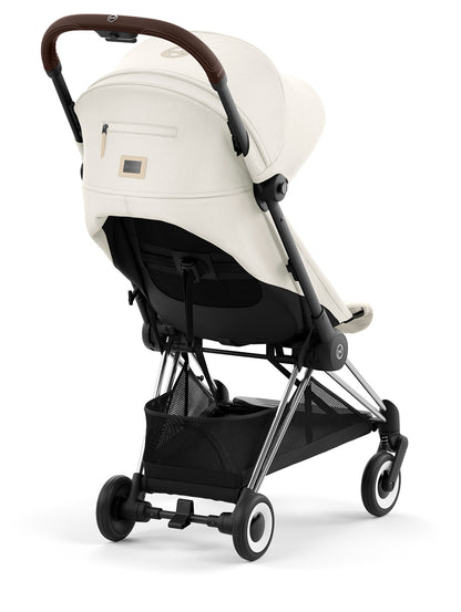 Cybex COYA Compact Stroller - Chrome / Dark Brown / Off White