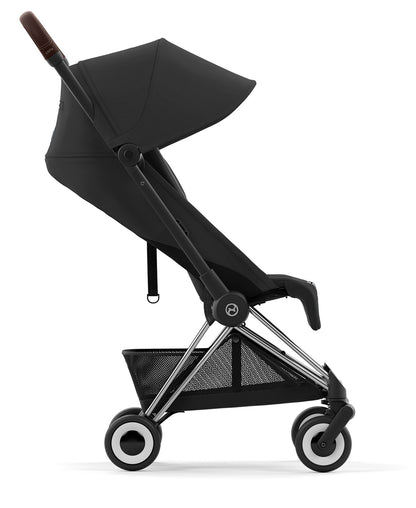 Cybex COYA Compact Stroller - Chrome / Dark Brown / Sepia Black