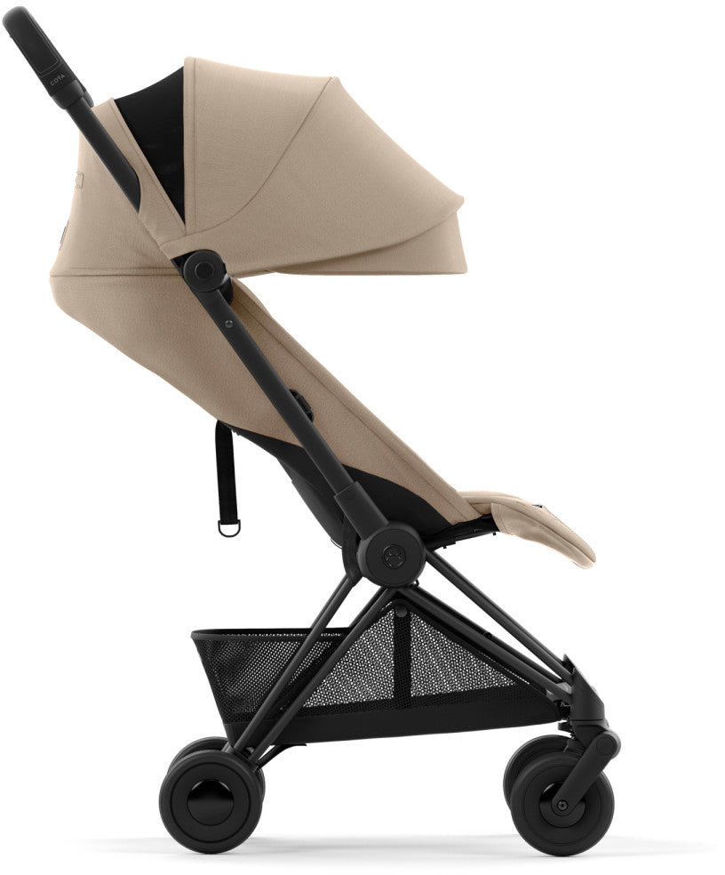 Cybex COYA Compact Stroller - Matte Black / Cozy Beige