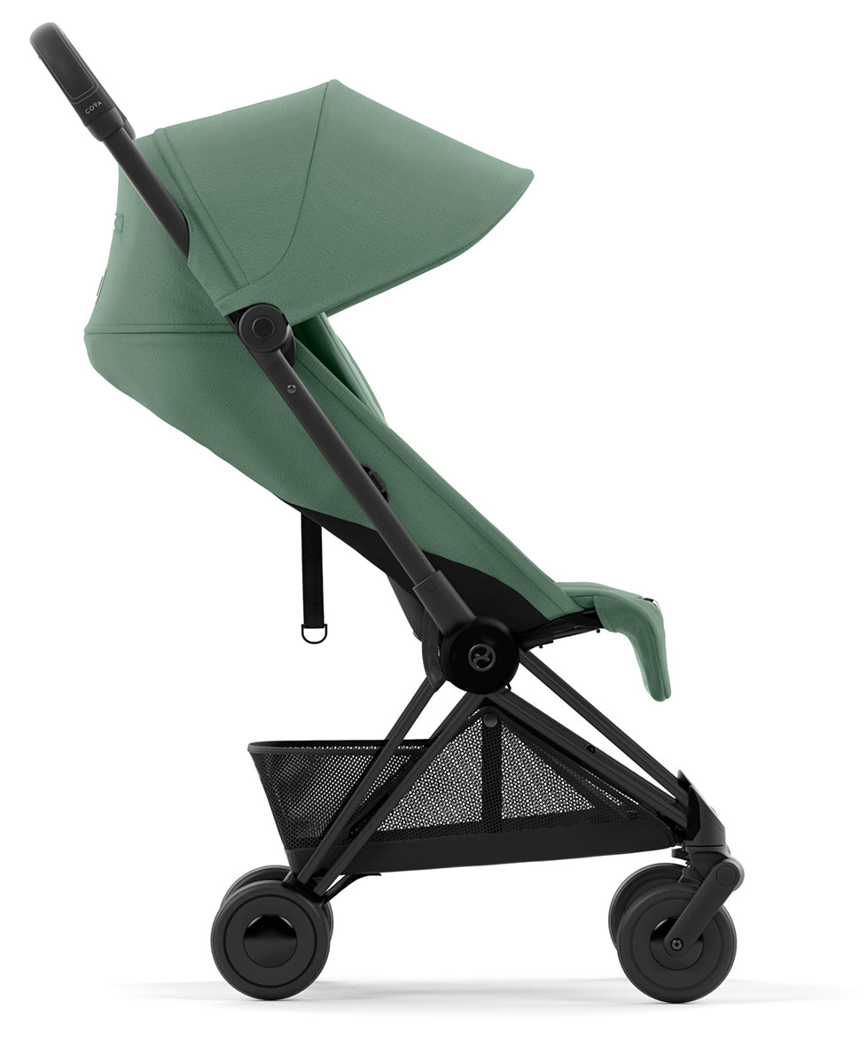 Cybex COYA Compact Stroller - Matte Black / Leaf Green