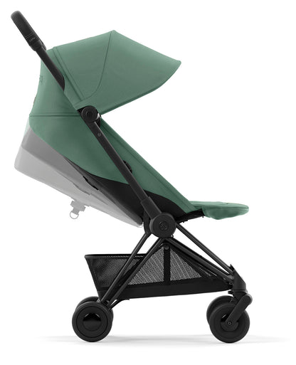 Cybex COYA Compact Stroller - Matte Black / Leaf Green