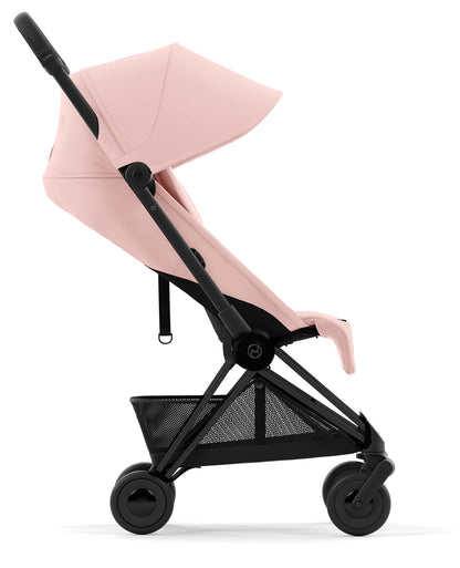 Cybex COYA Compact Stroller - Matte Black / Peach Pink