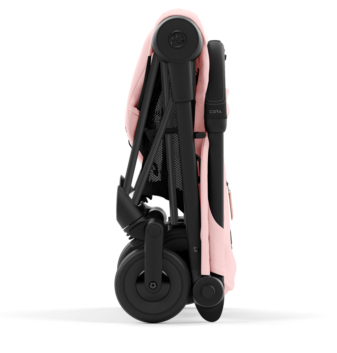 Cybex COYA Compact Stroller - Matte Black / Peach Pink