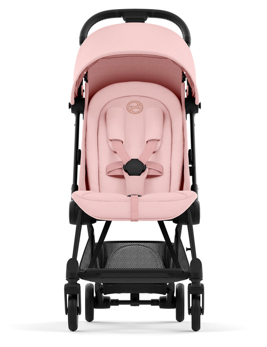 Cybex COYA Compact Stroller - Matte Black / Peach Pink