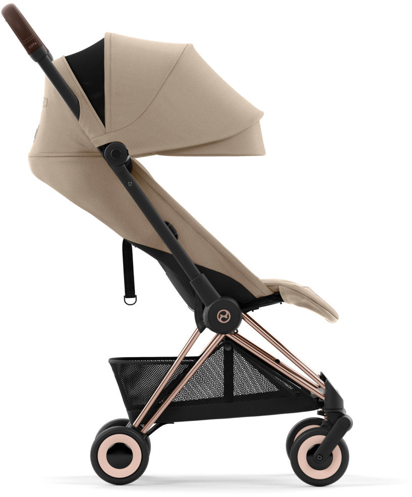 Cybex COYA Compact Stroller - Rose Gold / Cozy Beige