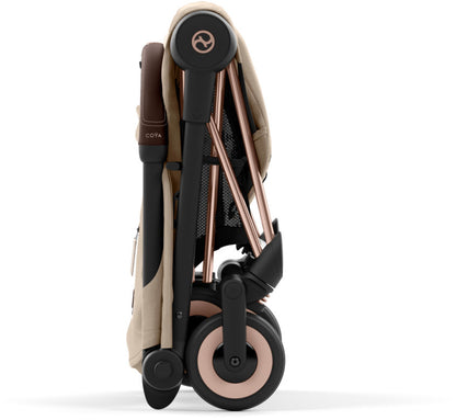 Cybex COYA Compact Stroller - Rose Gold / Cozy Beige