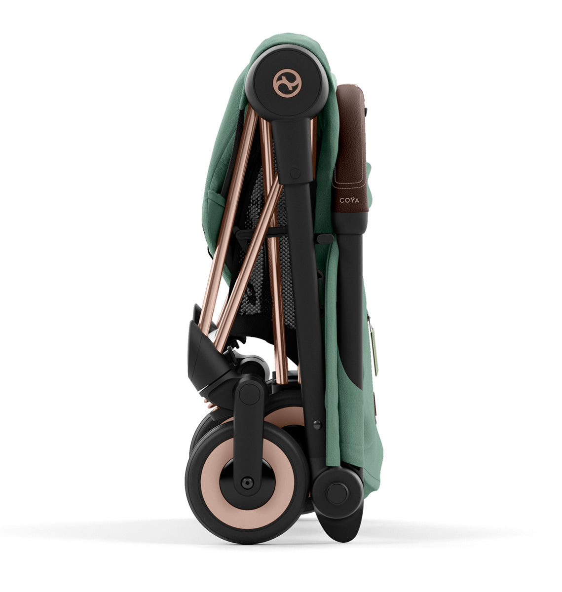 Cybex COYA Compact Stroller - Rose Gold / Leaf Green