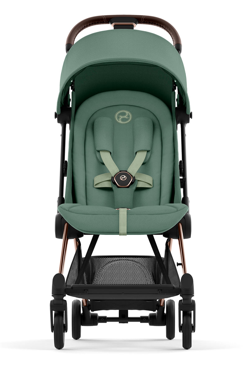 Cybex COYA Compact Stroller - Rose Gold / Leaf Green