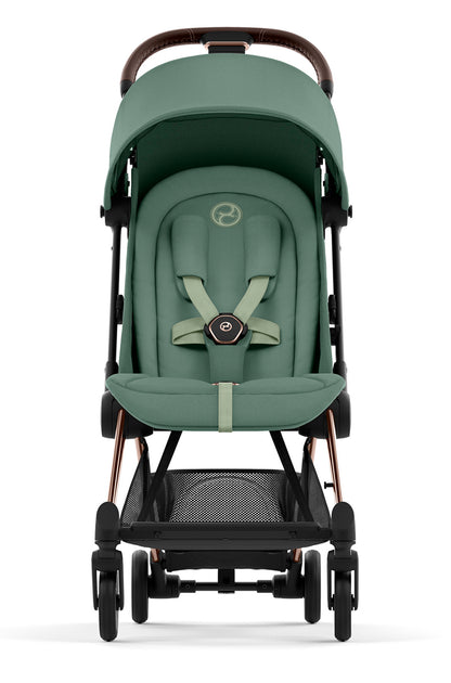 Cybex COYA Compact Stroller - Rose Gold / Leaf Green