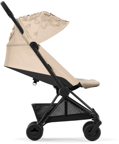 Cybex COYA Compact Stroller - Simply Flowers - Beige / Matte Black