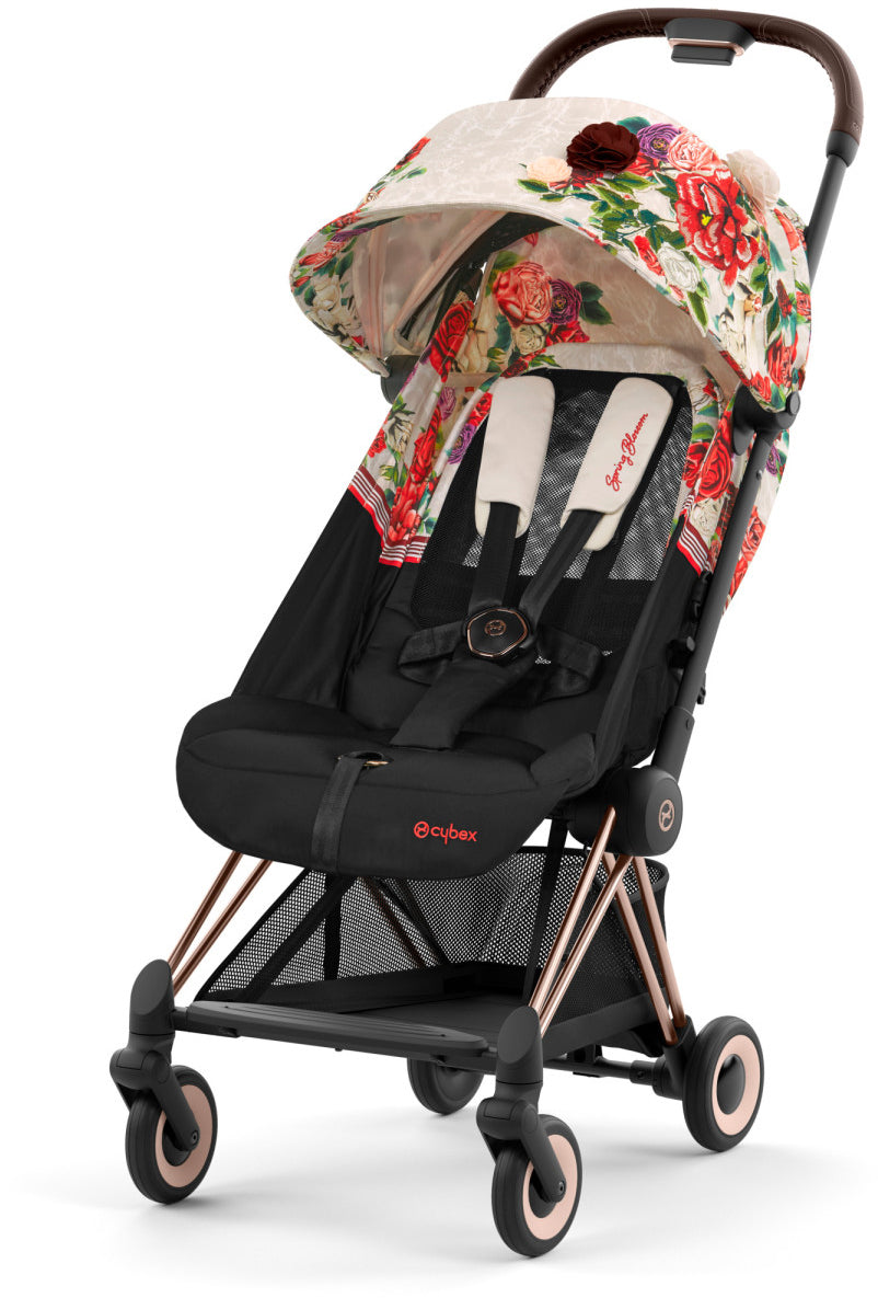 Cybex COYA Compact Stroller - Spring Blossom - Light Beige