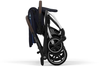 Cybex Eezy S Twist +2 Stroller + Aton G SensorSafe Travel System Bundle - Dark Blue / Moon Black