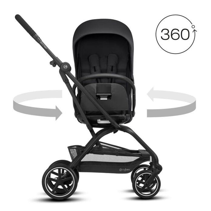 Cybex Eezy S Twist+ 2 Stroller - Deep Black