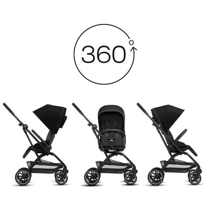 Cybex Eezy S Twist+ 2 Stroller - Deep Black