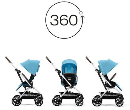 Cybex Eezy S Twist +2 V2 Stroller - Beach Blue