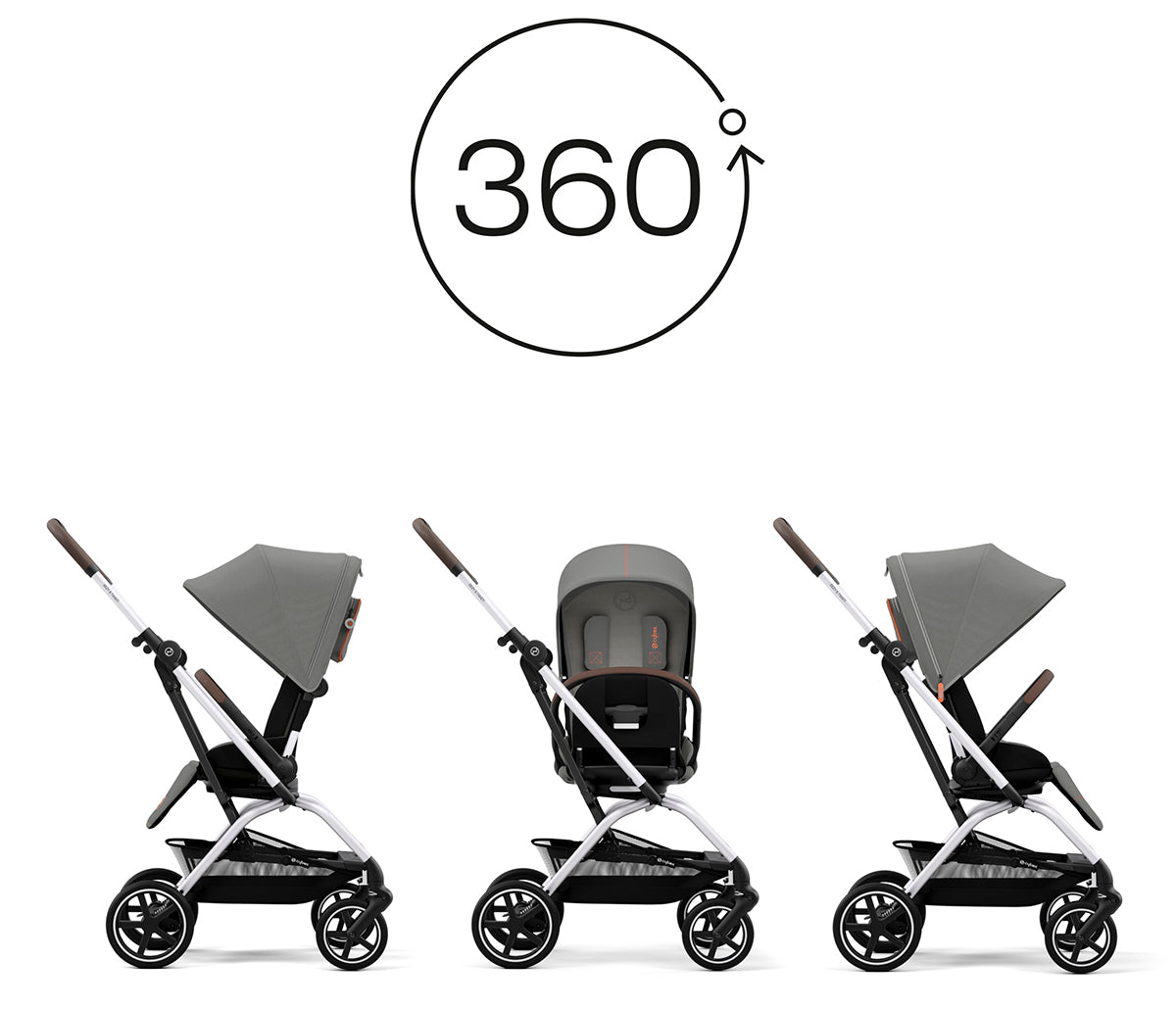 Cybex Eezy S Twist +2 V2 Stroller - Lava Grey