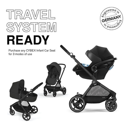 Cybex EOS 2-in-1 Stroller - Moon Black